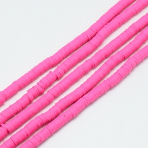 Surfer beads  4mm deep pink, full string ca 400 pieces